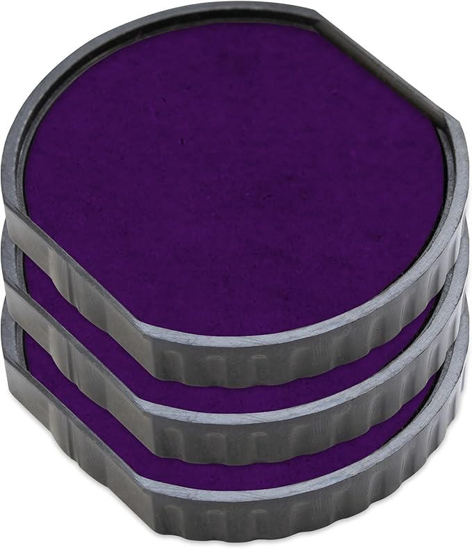 E/R40 Replacement Pad Compatible for 2000 Plus Printer R40 - Water Based - Pack of 3 - Purple