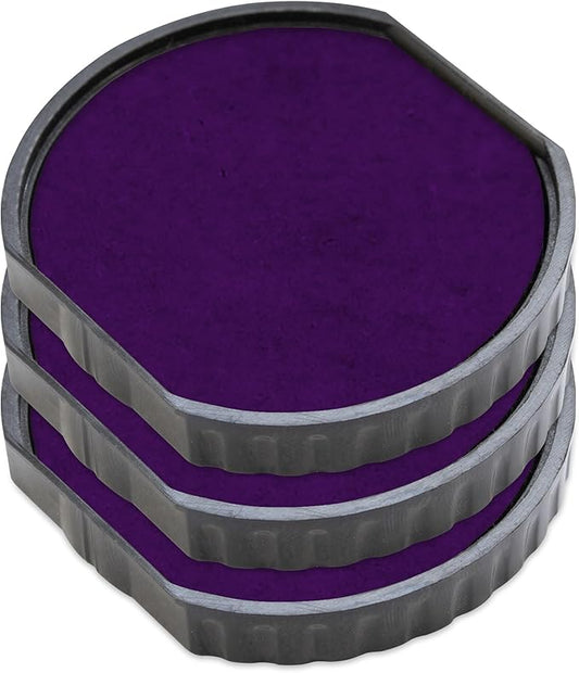 E/R40 Replacement Pad Compatible for 2000 Plus Printer R40 - Water Based - Pack of 3 - Purple
