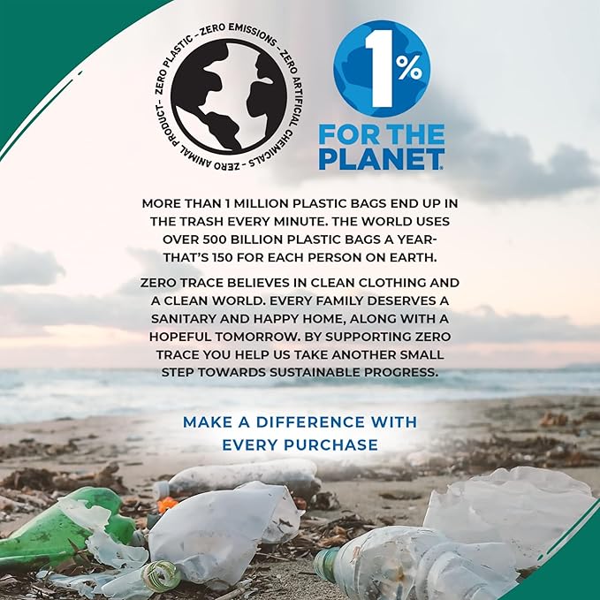 Zero Trace All Natural Baby Laundry Detergent Sheets - Powerful Eco-Friendly Travel Laundry Strips for Sensitive Skin (144 Loads 72 Sheets)