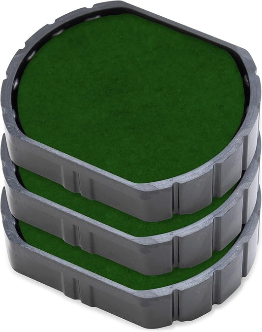 E/R24 Replacement Pad Compatible for 2000 Plus Printer R24 - Water Based - Pack of 3 - Green