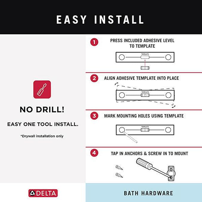 Delta 77535-SS Ara Single Towel Hook Bath Hardware Accessory in Stainless Steel