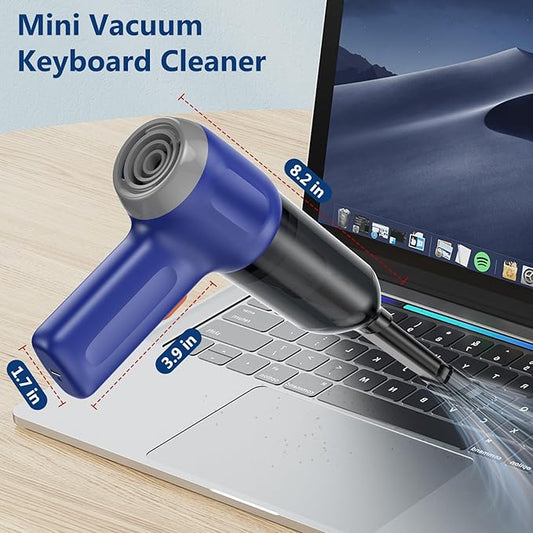 Fanisic Car Vacuum Handheld Vacuum Cleaner/Air Duster, 15000PA Strong Suction with Brushless Motor, Rechargeable Dust Buster/Hand Pump Low Noise for Car Detailing Home Office Cleaning