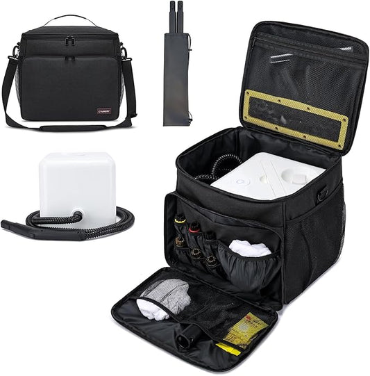 Steam Cleaner Storage Bag Compatible with Dupray Neat & Neat Plus Steam Cleaners, Carrying Case with Pockets & Rod Storage Pouch for steam Cleaner Accessories, Organizer for Home Cleaning Supplies