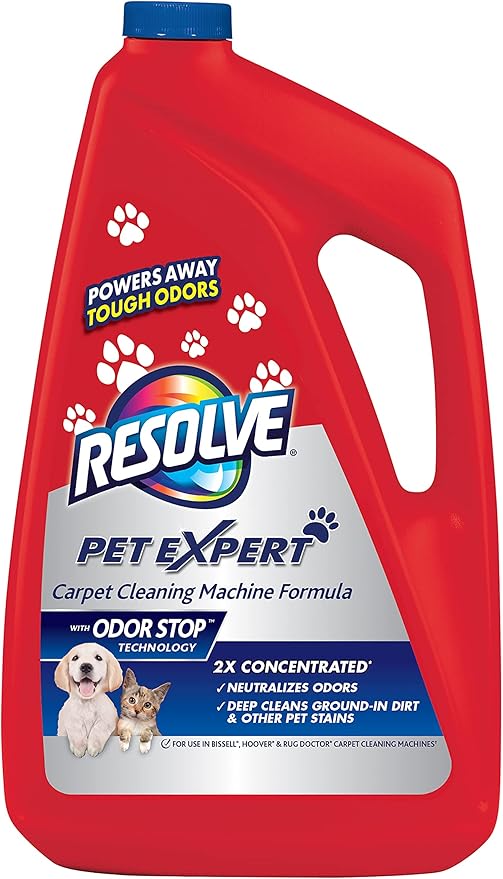 Resolve Carpet Cleaner for Steam Machines, Red, 48 Fl Oz