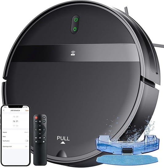 Robot Vacuum and Mop Combo, App/Alexa Control, Smart Robot Vacuum Cleaner, Ultra-Thin, Automatic Recharge Robotic Vacuum Cleaner for Pet Hair/Carpet/Hard Floor