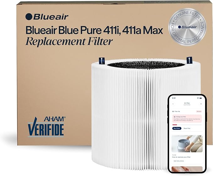 BLUEAIR Genuine Filter for Blue Pure 411i Max and 411a Max Air Purifiers