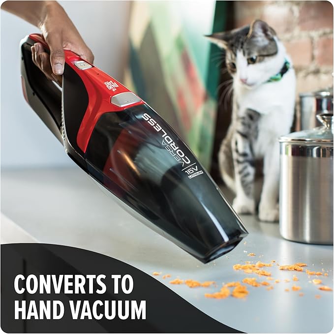 Dirt Devil 3-in-1 Versa Stick Vacuum Cleaner, Lightweight, Rechargeable, Ideal for Pet Hair, Dog Beds, Stairs, and More, Cordless Vacuum Cleaners for Home Use