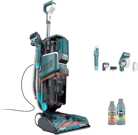 Shark R-EX205 CarpetXpert Carpet, Area Rug & Upholstery Cleaner with StainStriker, Built-in Spot & Stain Cleaner, Teal - Certified , EX200 Series (Renewed)