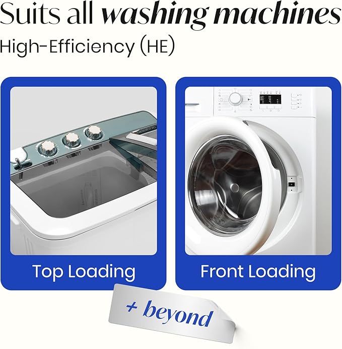 Washing Machine Cleaning Tablets to Remove Pet Fur, Odor, Grime Buildup – Deodorizing for HE, Front, Top Load Washers – Washing Machine Cleaner Tablets Safe for Septic Systems – 24 pcs
