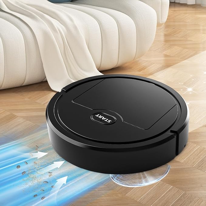 Robot Vacuum and Mop, Robot Vacuum Cleaner, Smart Automatic Sweeping, Multifunctional Structure, Compact & Mini Size, Quality Effecient Cleaning, Lazy-Friendly Cleaning Solution