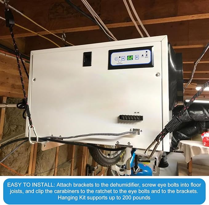 5822 Dehumidifier Hanging Kits for AprilAire Dehumidifier, for Crawl Space, Basement, Whole-House Dehumidifier, Fit Models: E070, E080, E100, E130, 1820, 1830, 1850, 1852, 1870, 1872