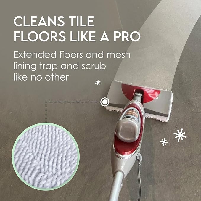 Turbo Microfiber 4-Pack Mop Pads for Shark Steam Mop SK Series & S Series - Shark Steam Replacement Pads
