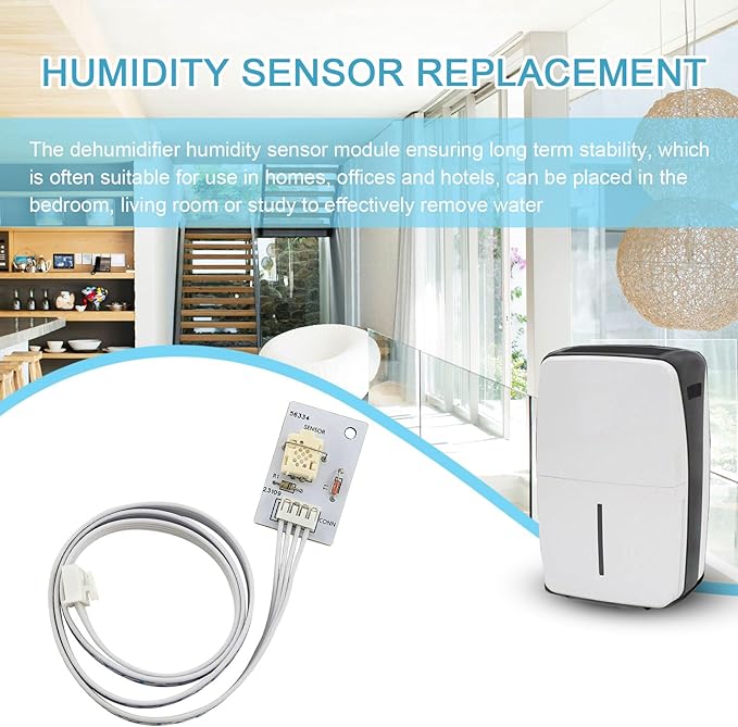 Humidity Sensor Replacement for WDH70EAPW Dehumidifier, Replacement Sensor Module C4DA, Compatible with Dehumidifier Parts Accessories, Durable, Fits WDH70EAPW