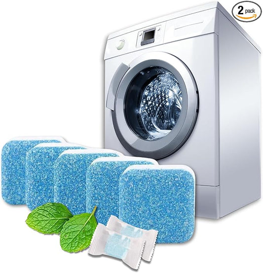 Professional Washing Machine Cleaner Tablets – Deep Clean Formula, Removes Limescale & Odors – 60 Tablets, 2-Pack