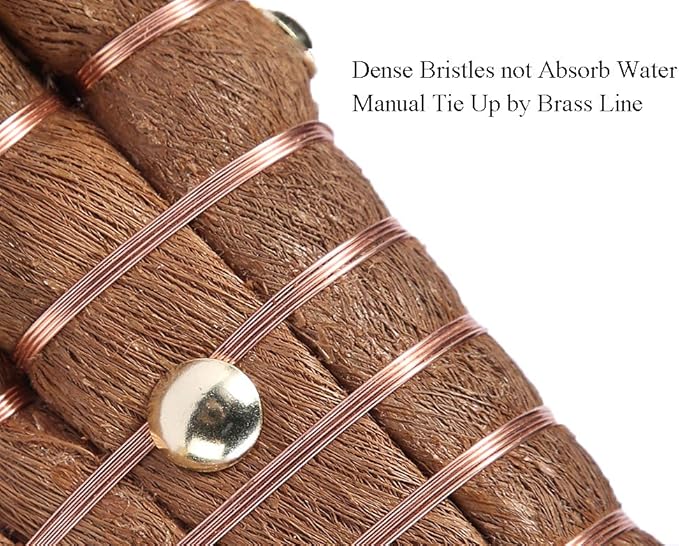 Mini Metal Dustpan and Brush Set Natural Bristle Hand Broom for Fireplace Woodstove