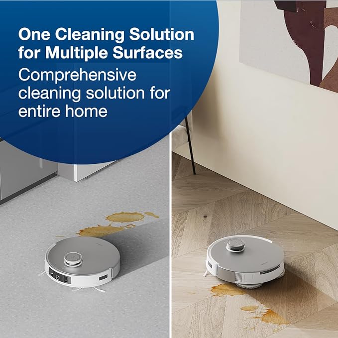 ECOVACS Multi-Surface Floor Cleaning Solution, Compatible with DEEBOT X11 OMNI Cyclone, X9 PRO OMNI, T80 OMNI, T50 PRO OMNI, N30 Series, N20 Series & all other Robot Vacuum Cleaners, 1L, (Pack of 2)