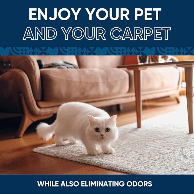 Oxy Pet Carpet Cleaner Spray | Pet Stain Remover for Pet Urine, Cat Pee, Dog Poop | Deep Spot Treating Action on Carpeting, Upholstery, Laundry, Pet Beds & More (128 Fl Oz)