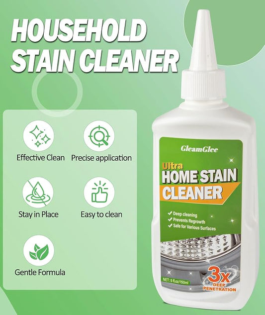 Home Remover Gel, 2 Pack Powerful Washing Machine Gasket Cleaner, Heavy Duty Cleaning Solution for Washing Machine, Refrigerator Strips, Bathroom Grout, Tiles, Sink, Shower - 10 Fl.Oz