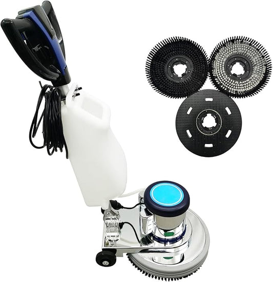 110V Floor Polishing Machine, Commercial and Industrial Floor Buffer, 18" Heavy Duty Multi-functional Carpet Scrubber