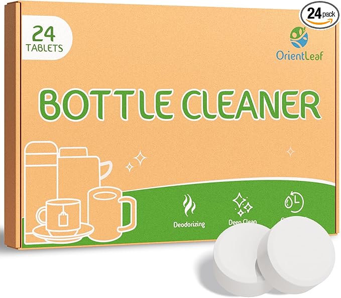 Water Bottle Cleaning Tablets, Water Bottle Cleaner, Bottle Cleaner Tablets 24 Count