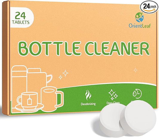 Water Bottle Cleaning Tablets, Water Bottle Cleaner, Bottle Cleaner Tablets 24 Count
