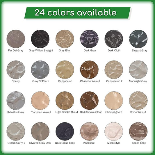 Wood Furniture Repair Kit, 24 Colors Wood Touch up Filler, Repair Scratch, Cracks, Stains, Discoloration for Wood Furniture - Cloth -Textured Series