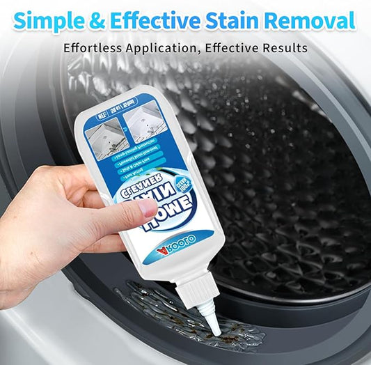 Home Stain Remover Gel, Heavy Duty Cleaner for Grout, Tiles, Kitchen Sinks, Showers, Washing Machines, Refrigerators, Bathtubs, Walls, Household Cleaning Solution, 5 Fl Oz