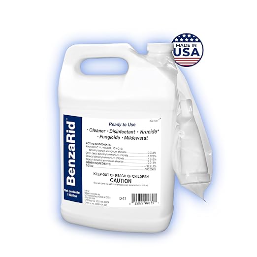 Professional Mold Killer Fungicide Kills Aspergillus Niger (Black Mold) H5N1 Pack | Multi-Purpose Fungicide, Mildewstat, Disinfectant, Virucide | EPA Reg. | 4 Gal Set