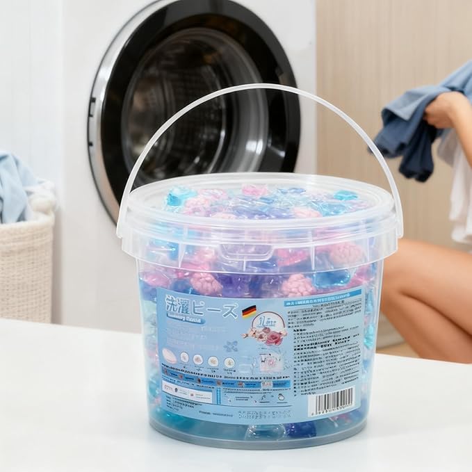 Laundry Detergent Pods, Color Protection Cleaning, Fabric Softening Washing Beads with Deep Stain Removal, Gentle Fresh Formula for Clothes Towels Sheets and Everyday Laundry Care