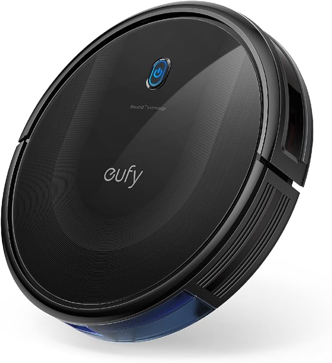 eufy Certified Like-New BoostIQ RoboVac 11S MAX Robot Vacuum Cleaner, Super-Thin, Powerful Suction, Quiet, Self-Charging, Cleans Hard Floors to Medium-Pile Carpets, Black (Renewed)