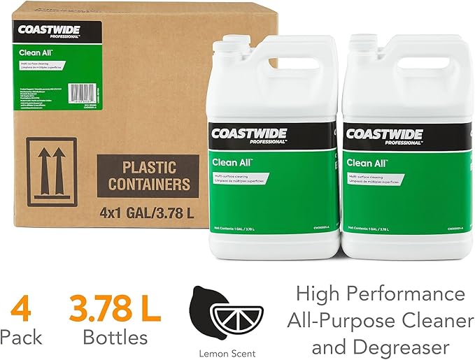 STAPLES COASTWIDE 919486 Clean All Floor Care General Purpose Cleaner 1 gal 4/Ct (CW310001-A)