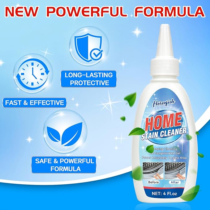 Mold Stain Cleaning Gel, Household Washing Machine Cleaner for Washing Machine Seal, Refrigerator Strips, Grout Cleaner for Tile Sink Bathroom Shower, Front Load Washer Cleaning Solution