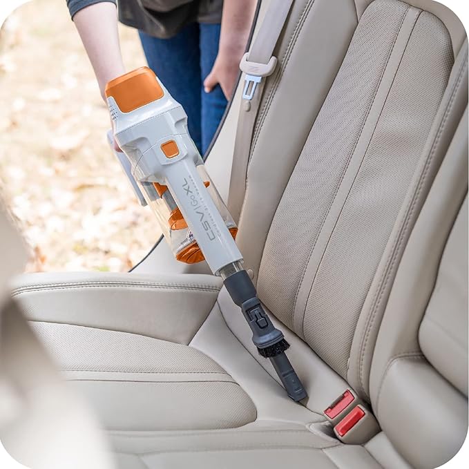 Kenmore DS4030 21.6V Cordless Stick Vacuum with EasyReach Wand, Lightweight Cleaner with 2-Speed Power Control, LED Headlight, Converts to Handheld for Hardwood Floors, Carpet & Pet Hair, Orange
