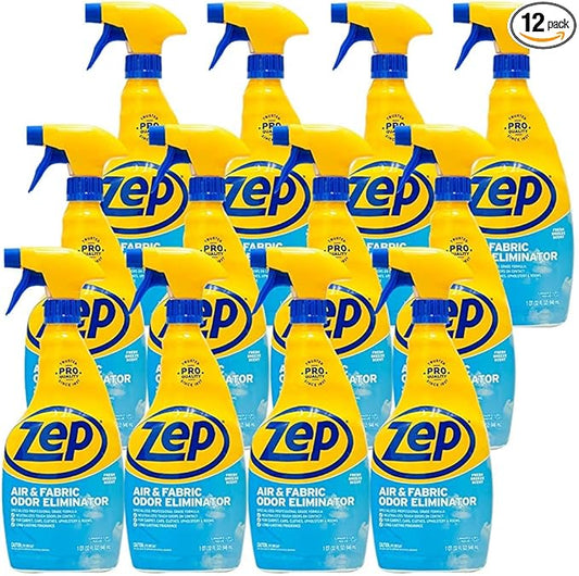 Zep Air and Fabric Odor Eliminator and Freshener - 32 oz (Pack of 12) ZUAIR32 - Neutralizes Tough Unwanted Odors on Contact. Refresh Your Home, Office and Business