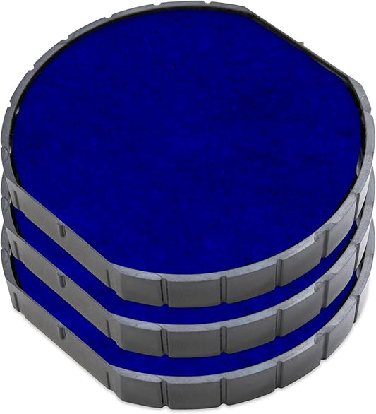 E/R50 Replacement Pad Compatible for 2000 Plus Printer R50 - Water Based - Pack of 3 - Blue