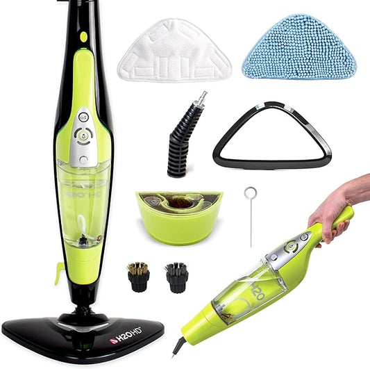 H2O HD 3-in-1 Steam Mop & Handheld Steam Cleaner – Carpet Cleaner, Grout Tools, Chemical-Free, Lightweight & Compact, 1500W, 450ml Tank, Variable Settings