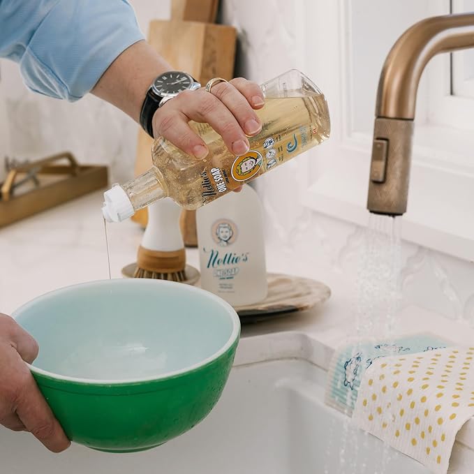 Nellie's One Soap – Fragrance-Free Multi-Purpose Cleaner for Dishes, Surfaces, and Hands – Gentle, Plant-Based Formula That’s Soft on Skin – 19.2 oz (Made in Canada)