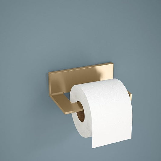 Delta Vero (1-Pack) Toilet Paper Holder Champagne Bronze Tissue Roll Holder for Bathroom Organization and Storage Single Post Toilet Tissue Holder Wall Bathroom Accessories 77750-CZ
