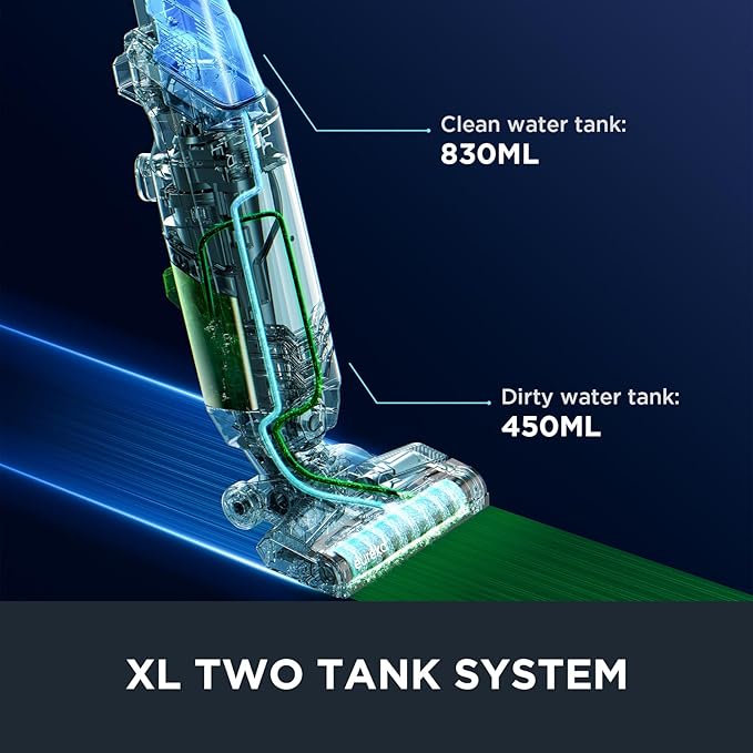 Eureka All in One Wet Dry Vacuum Cleaner and Mop for Multi-Surface Lightweight Self-Cleaning System, for Hard Floors and Area Rugs, 2-in-1, Corded