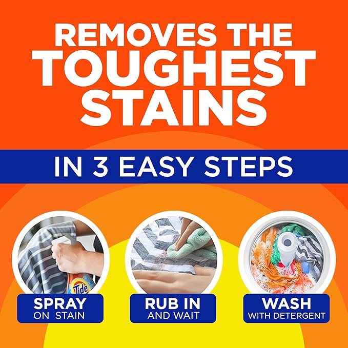 Tide Washing Machine Cleaner (21 Count) Laundry Stain Remover Bundle