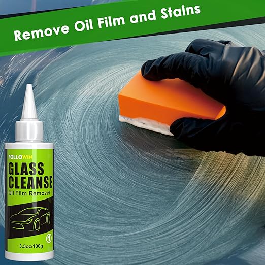 FOLLOWIN Glass Restore Care Kit Polishing Agent&Ceramic Sealant,Car Window Cleaner,Glass Polish,Streak Free Glass Cleaner,Rain Repelling Coating-Improved Visibility Glass Coating