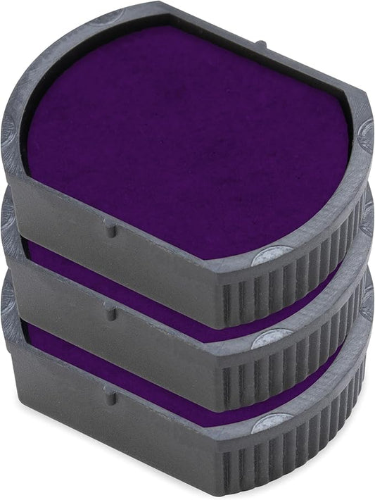 E/R17 Replacement Pad Compatible for 2000 Plus Printer R17 - Water Based - Pack of 3 - Purple