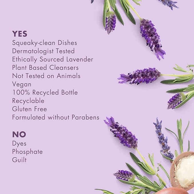 Love Home and Planet Dishwasher Detergent, Gel Lavender & Argan Oil, 56 oz