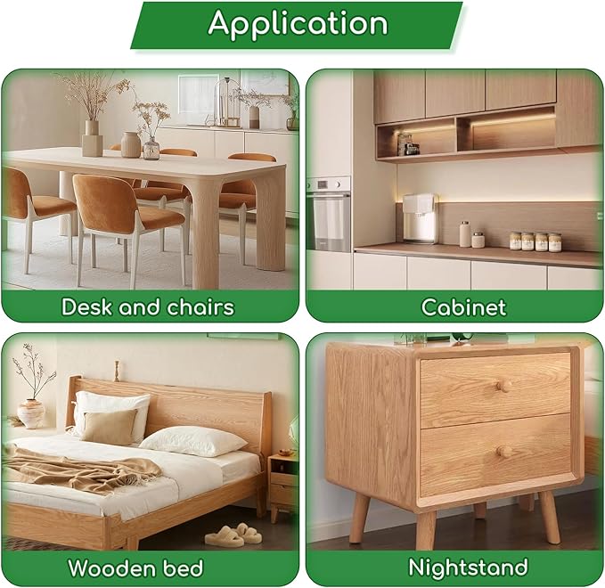 Wood Furniture Repair Kit, 24 Colors Wood Touch up Filler, Repair Scratch, Cracks, Stains, Discoloration for Wood Furniture, Door, Cabinet, Floor, Table Surface Wood - Light Color Series