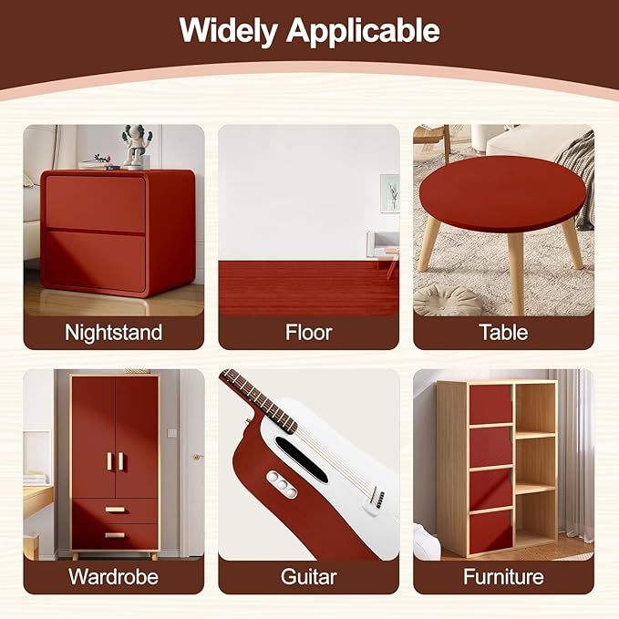 Mahogany Wood Filler,Paintable, Stainable, Sandable, Wood Putty can Quickly Repair Holes, Cracks, Chips, Damage, and Scorched Areas of Wooden Furniture