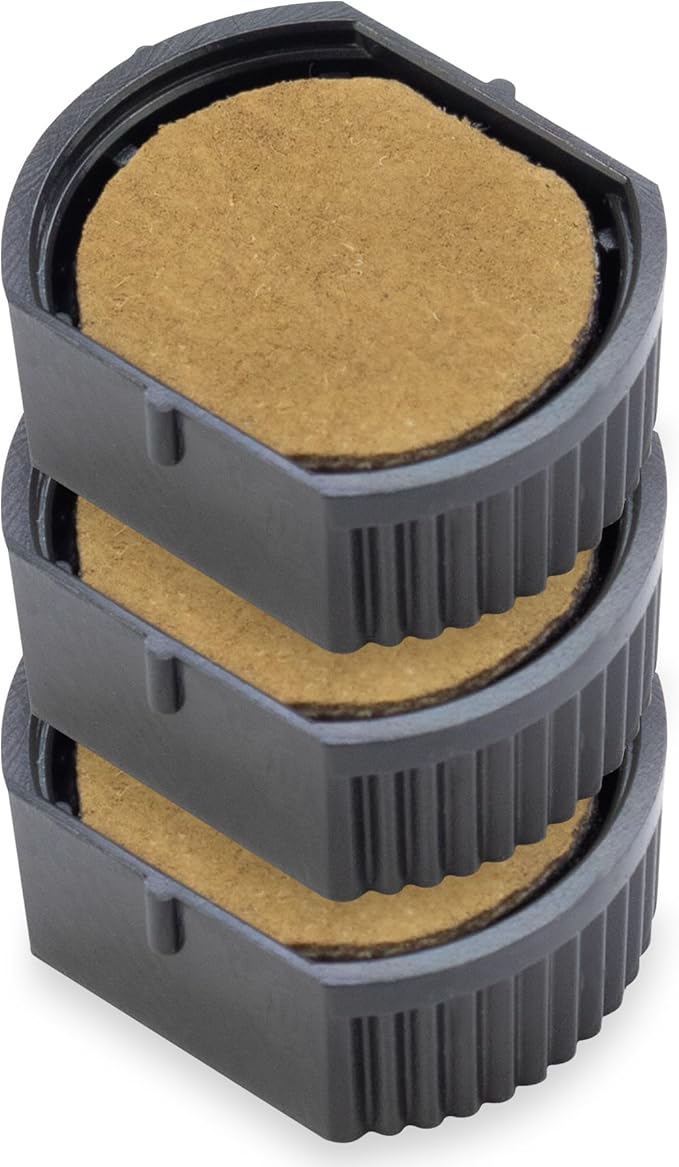 E/R12 Replacement Pad Compatible for 2000 Plus Printer R12 - Water Based - Pack of 3 - Dry (No Ink Color)