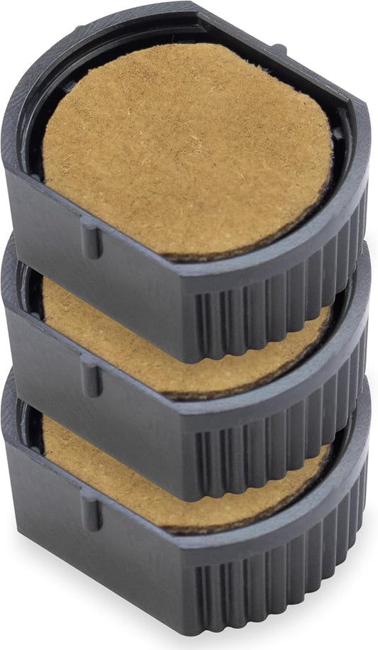 E/R12 Replacement Pad Compatible for 2000 Plus Printer R12 - Water Based - Pack of 3 - Dry (No Ink Color)