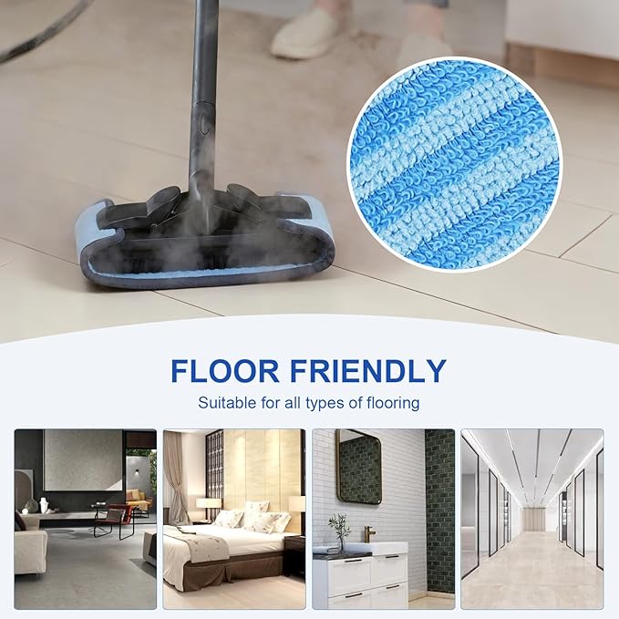 Microfiber Steam Mop Pads Compatible with Wagner Spraytech Steam Cleaner(905e, 915e, 925e), Washable & Reusable Microfiber Steam Mop Cloth(Cleaning Pads)