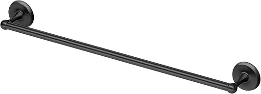 Gatco 5070MX Designer II Towel Bar, 24 Inch, Matte Black/Wall Mounted 24" Towel Holder for Bathroom