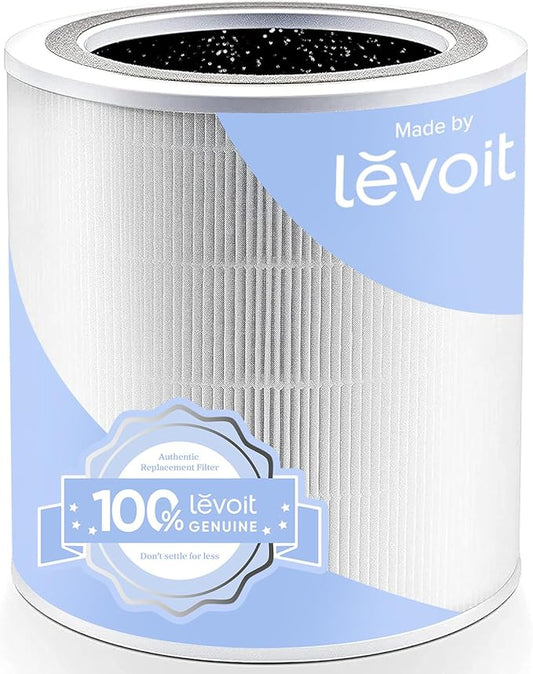 LEVOIT Core 400S-P Replacement Filter, Genuine Core 400S-RF Air Purifier Filters, Supports HEPA Sleep Mode, High-Efficiency Activated Carbon for Removal of Smoke, Odor, Allergens, Pollen, 1 Pack